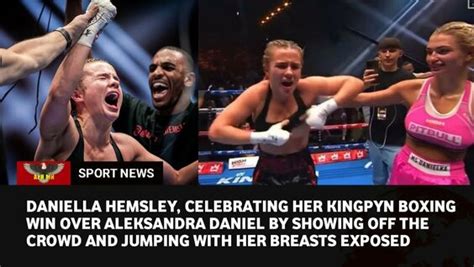 daniella hemsley boxing video|Video – OnlyFans model Daniella Hemsley flashes crowd during。